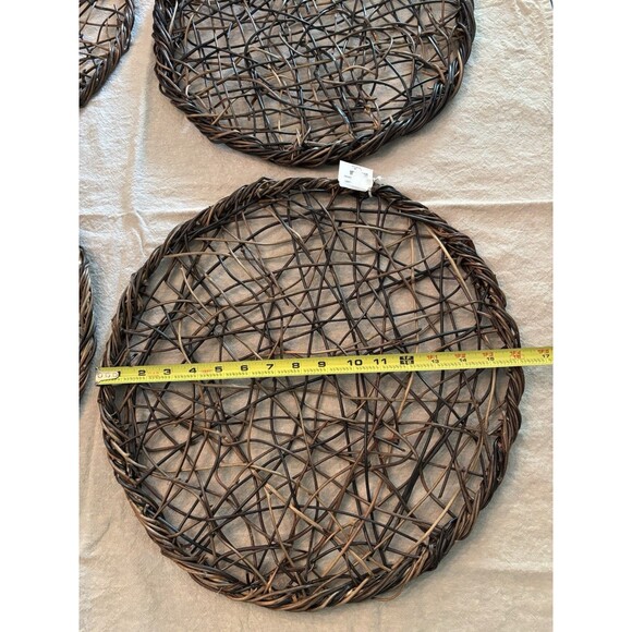 Juliska Willow Placemats Set of 4 Natural Table Scapes - Picture 6 of 6